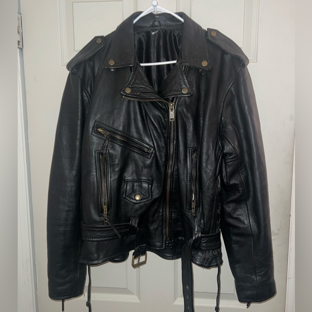 Harley leather jacket size S/M